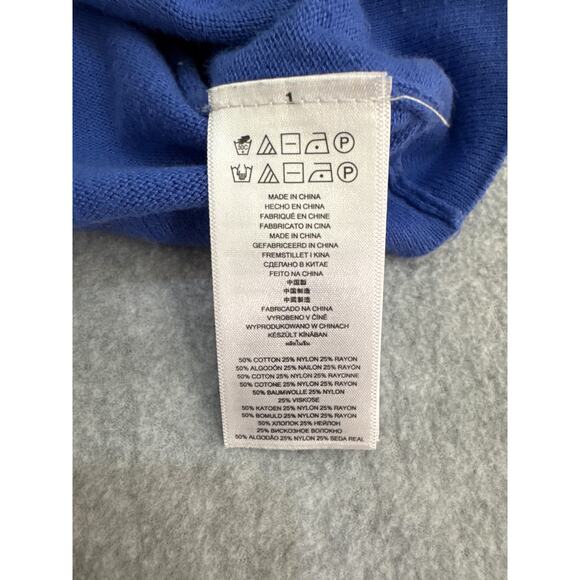 Michael Kors Blue Knit Sweater Dress with Zipper Pockets - Size Medium - Picture 10 of 11